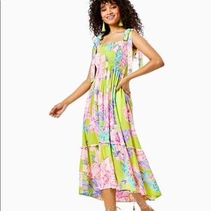 Lilly Pulitzer Rivera Midi Dress in Matcha Green